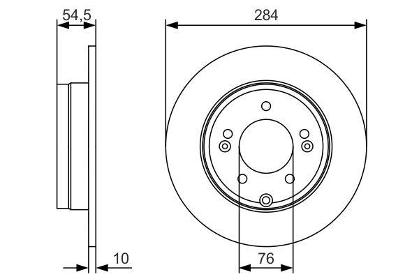 Тормозной диск   0 986 479 T49   BOSCH