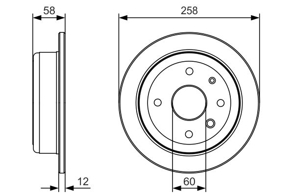 Тормозной диск   0 986 479 T52   BOSCH