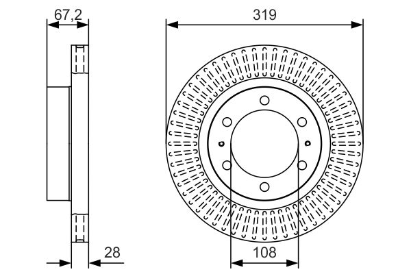 Тормозной диск   0 986 479 T80   BOSCH