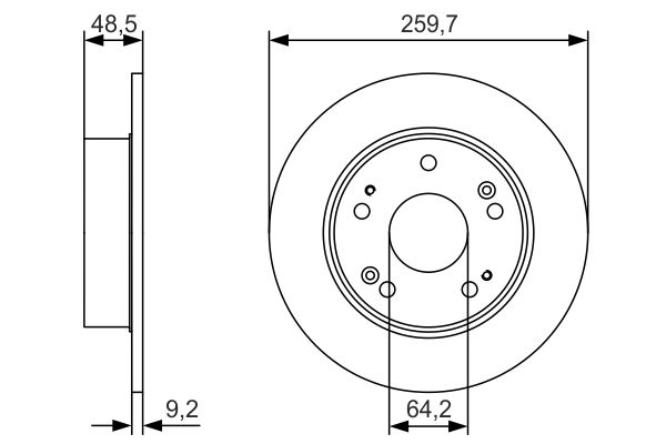 Тормозной диск   0 986 479 T81   BOSCH