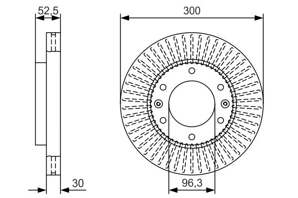 Тормозной диск   0 986 479 T88   BOSCH