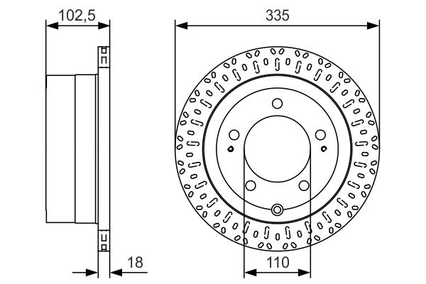 Тормозной диск   0 986 479 U32   BOSCH