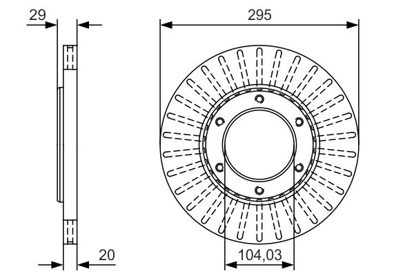 Тормозной диск   0 986 479 U33   BOSCH