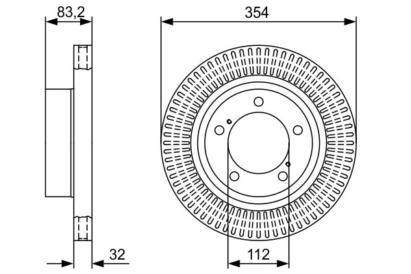 Тормозной диск   0 986 479 V50   BOSCH