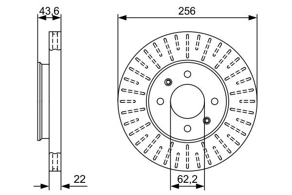 Тормозной диск   0 986 479 V96   BOSCH