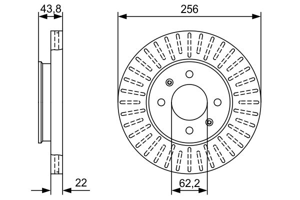 Тормозной диск   0 986 479 W05   BOSCH