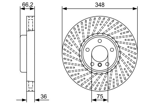 Тормозной диск   0 986 479 W19   BOSCH