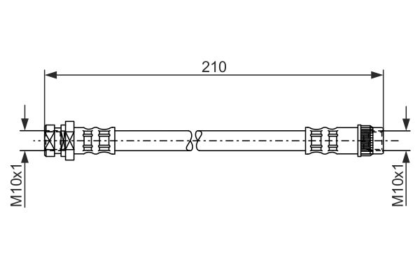 Гальмівний шланг   1 987 476 044   BOSCH