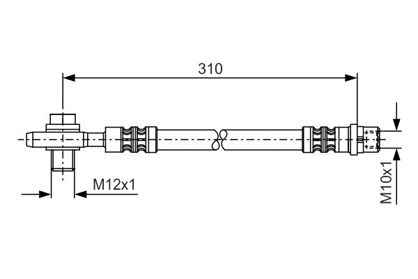 Тормозной шланг   1 987 476 308   BOSCH