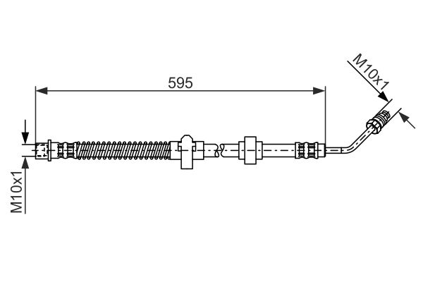 Гальмівний шланг   1 987 476 374   BOSCH