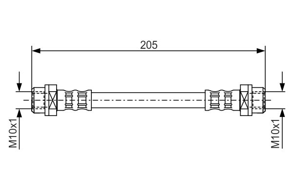 Тормозной шланг   1 987 476 477   BOSCH