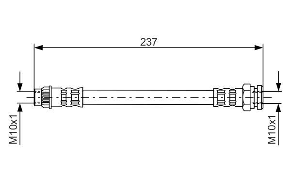 Тормозной шланг 1 987 481 052 BOSCH #4