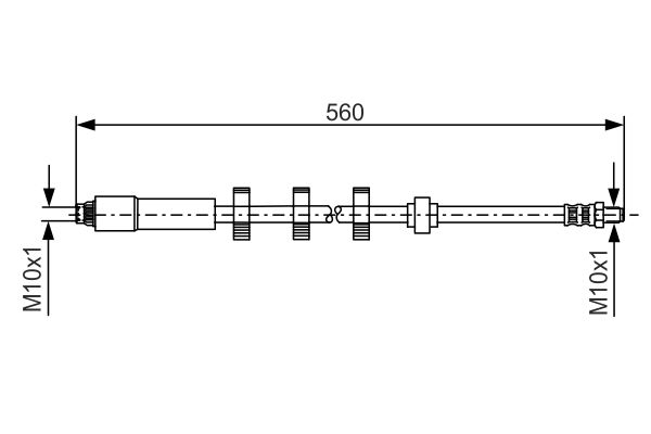 Тормозной шланг   1 987 481 290   BOSCH