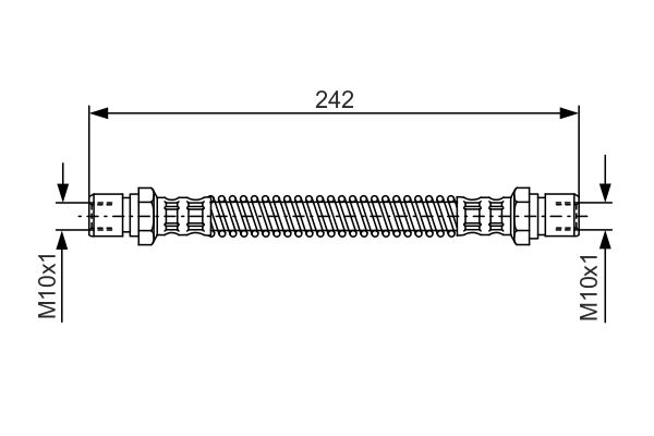 Гальмівний шланг   1 987 481 316   BOSCH