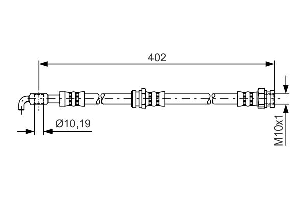 Тормозной шланг   1 987 481 445   BOSCH