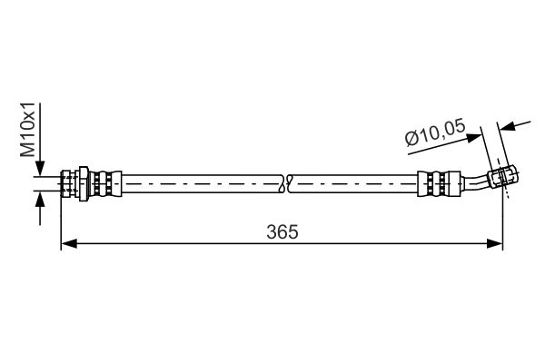 Гальмівний шланг   1 987 481 456   BOSCH