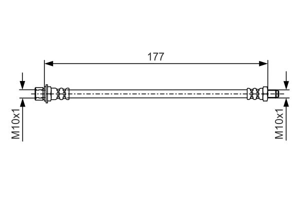Гальмівний шланг   1 987 481 527   BOSCH