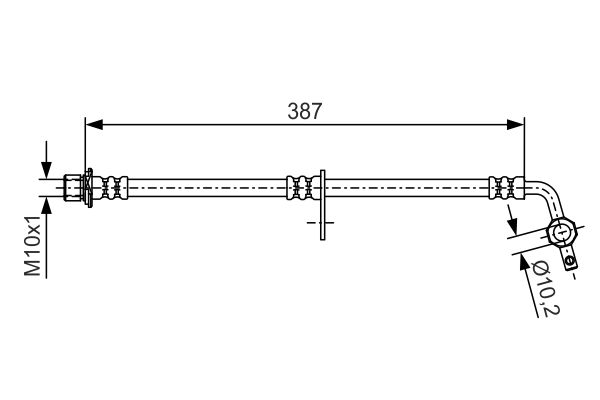 Тормозной шланг   1 987 481 550   BOSCH