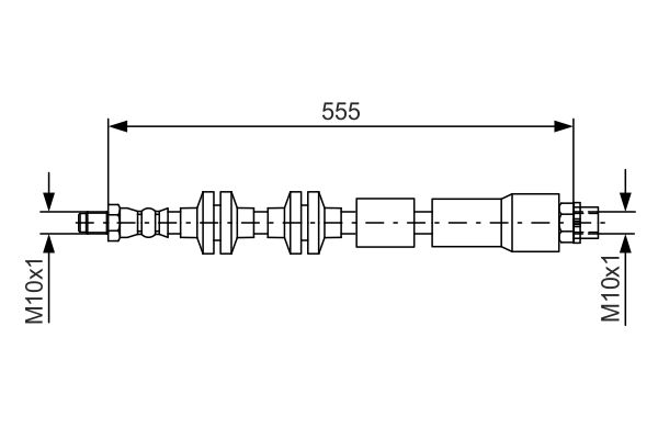 Тормозной шланг   1 987 481 569   BOSCH