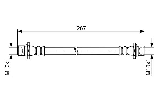 Тормозной шланг   1 987 481 584   BOSCH