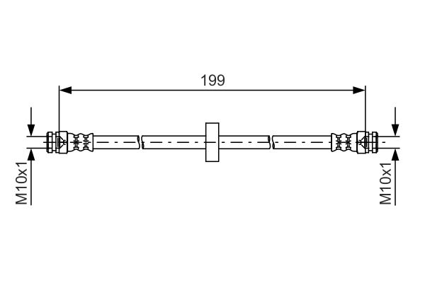 Гальмівний шланг   1 987 481 607   BOSCH
