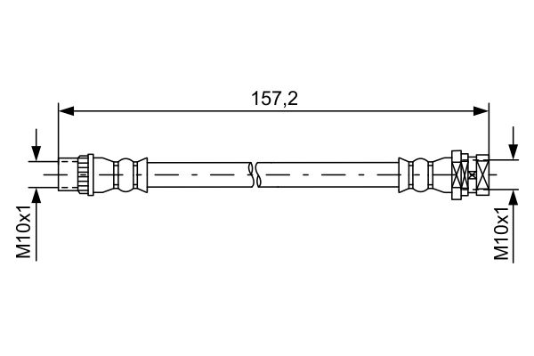 Тормозной шланг   1 987 481 624   BOSCH