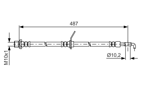 Тормозной шланг   1 987 481 634   BOSCH