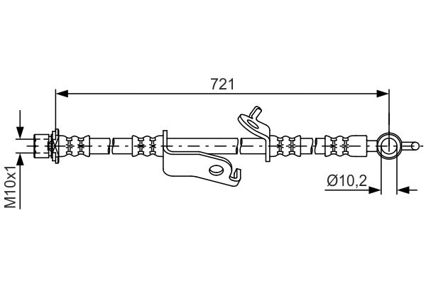 Гальмівний шланг   1 987 481 636   BOSCH