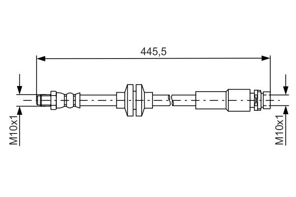 Тормозной шланг   1 987 481 668   BOSCH