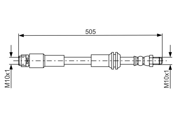 Тормозной шланг   1 987 481 675   BOSCH