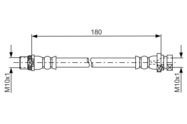 Тормозной шланг   1 987 481 682   BOSCH