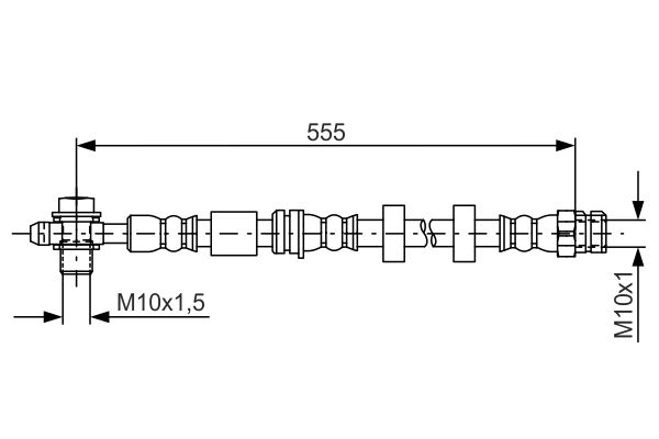 Тормозной шланг   1 987 481 694   BOSCH