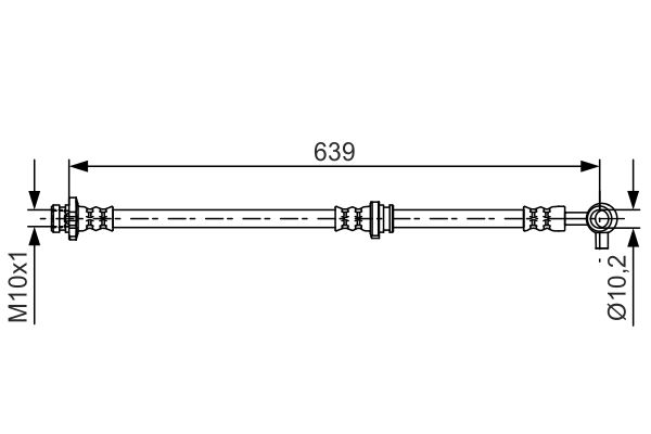 Тормозной шланг   1 987 481 696   BOSCH