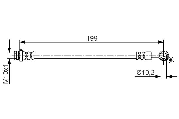 Тормозной шланг   1 987 481 698   BOSCH