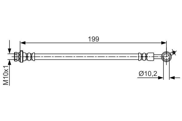 Тормозной шланг   1 987 481 699   BOSCH