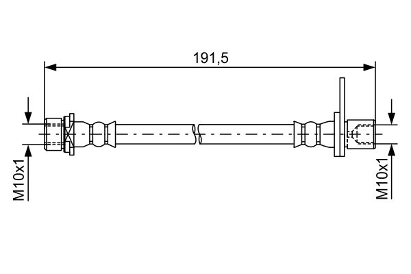 Гальмівний шланг   1 987 481 738   BOSCH