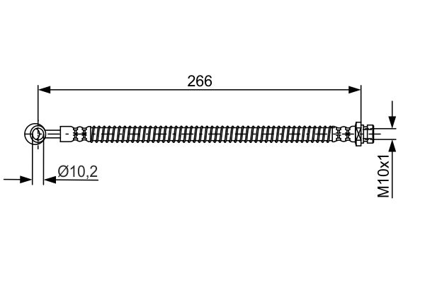 Гальмівний шланг 1 987 481 755 BOSCH #4