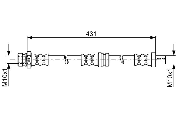 Гальмівний шланг 1 987 481 762 BOSCH #4