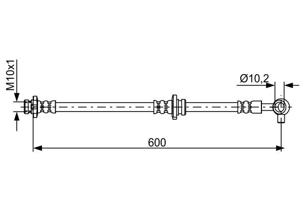 Гальмівний шланг 1 987 481 828 BOSCH #4
