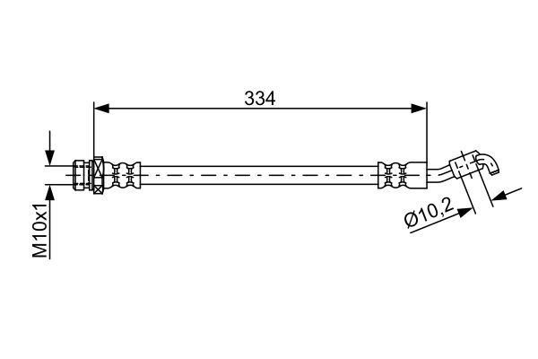 Тормозной шланг 1 987 481 892 BOSCH #4