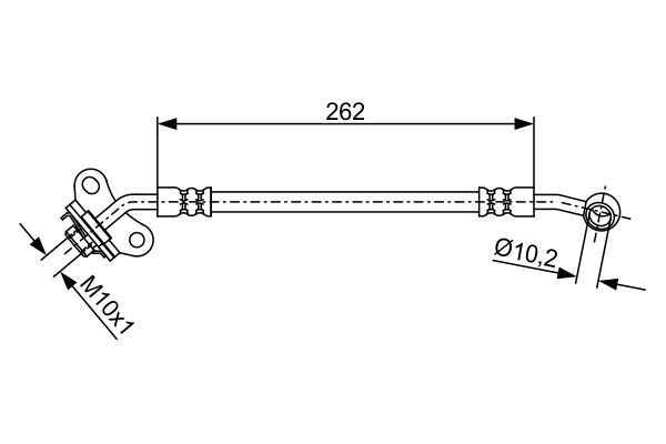 Гальмівний шланг 1 987 481 893 BOSCH #4