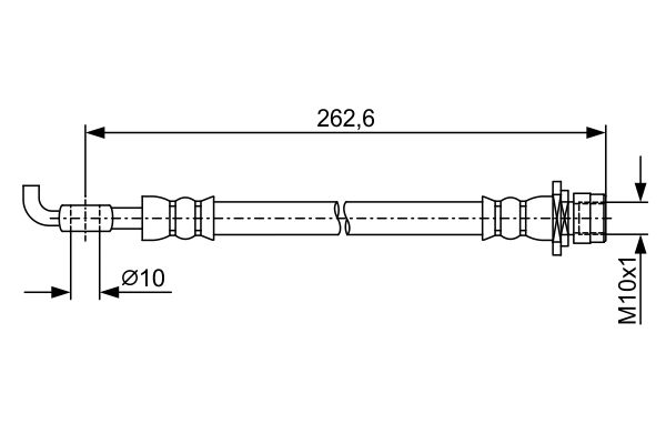 Гальмівний шланг   1 987 481 936   BOSCH