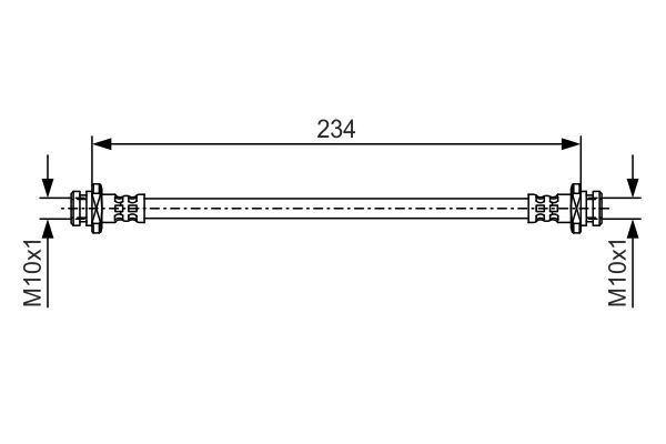 Гальмівний шланг 1 987 481 A41 BOSCH #4