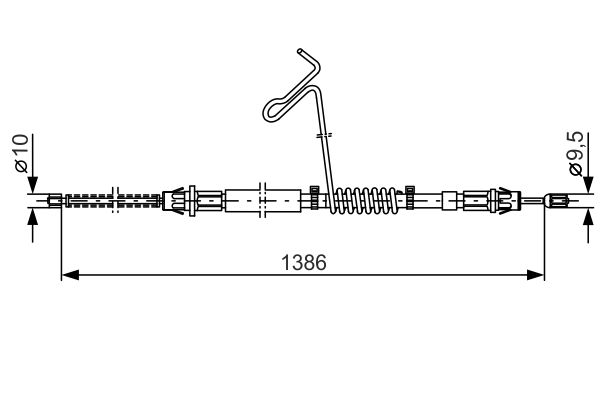 Тросик, cтояночный тормоз 1 987 477 185 BOSCH #4