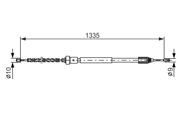 Тросик, cтояночный тормоз   1 987 477 783   BOSCH