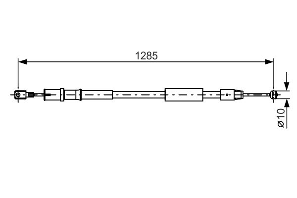 Тросик, cтояночный тормоз   1 987 482 026   BOSCH