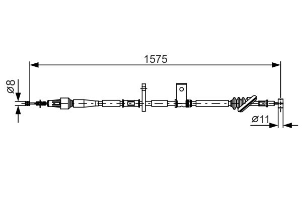 Тросовий привод, стоянкове гальмо   1 987 482 095   BOSCH