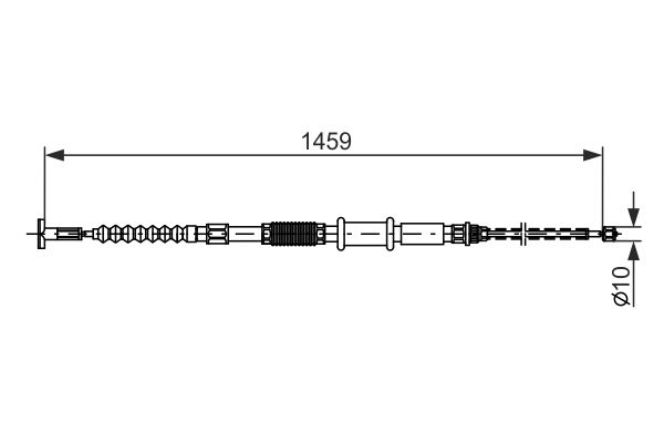 Тросовий привод, стоянкове гальмо   1 987 482 180   BOSCH