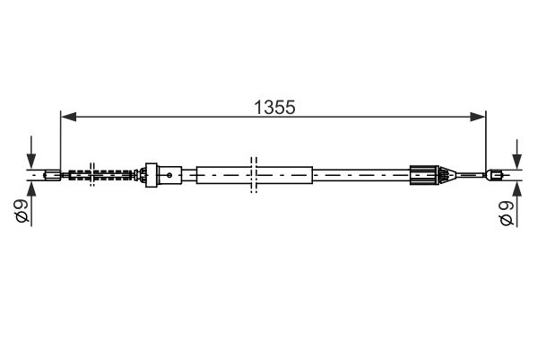 Тросик, cтояночный тормоз   1 987 482 309   BOSCH