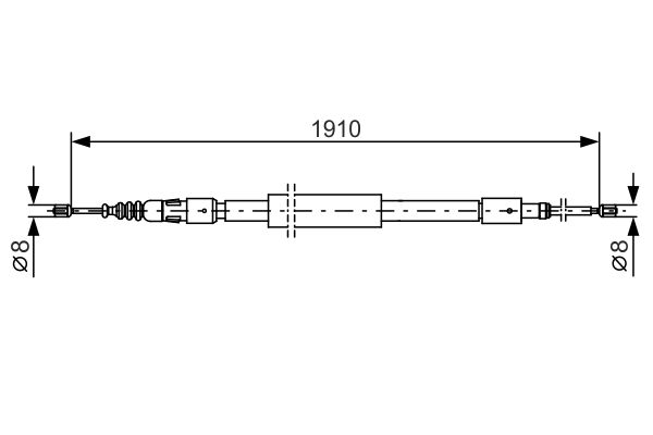 Тросовий привод, стоянкове гальмо   1 987 482 318   BOSCH